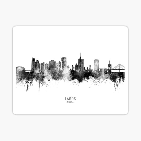 Artikel-Vorschau von Lagos Nigeria Skyline, designt und verkauft von ArtPrints.