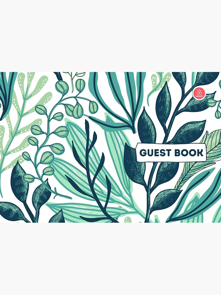 Airbnb Guest book with Jungle backround by IronMark19