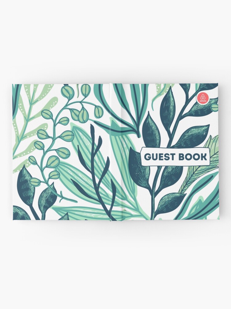 Alternate view of Airbnb Guest book with Jungle backround Hardcover Journal