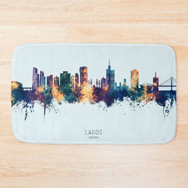Item preview, Lagos Nigeria Skyline designed and sold by ArtPrints.