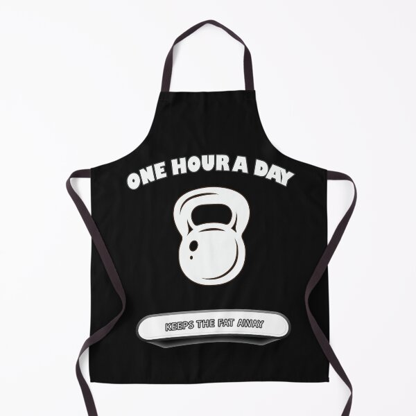 Item preview, One Hour A Day Keeps The Fat Away designed and sold by Delicious Design ⭐⭐⭐⭐⭐.