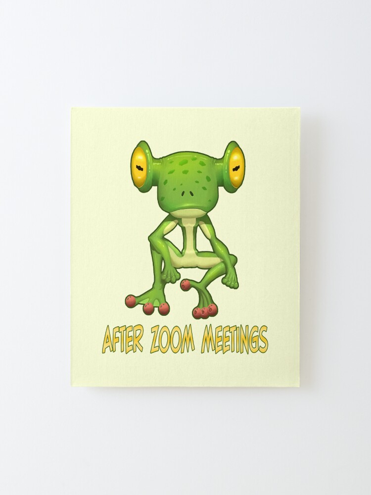 Alternate view of After ZOOM Meetings. Mounted Print