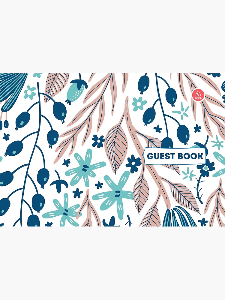 Airbnb Guest book with Olive Flora by IronMark19