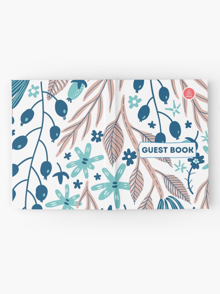 Alternate view of Airbnb Guest book with Olive Flora Hardcover Journal