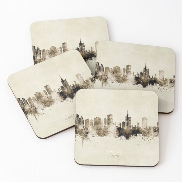 Item preview, Lagos Nigeria Skyline designed and sold by ArtPrints.