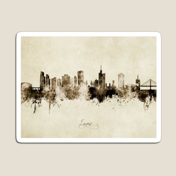 Artikel-Vorschau von Lagos Nigeria Skyline, designt und verkauft von ArtPrints.