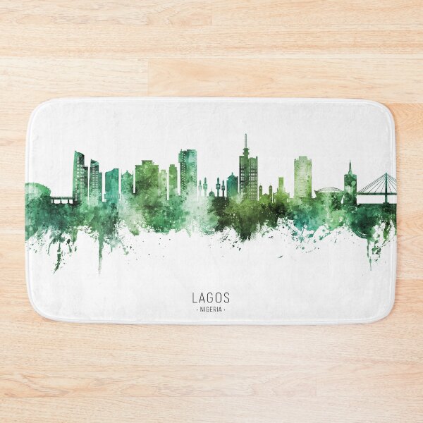 Item preview, Lagos Nigeria Skyline designed and sold by ArtPrints.