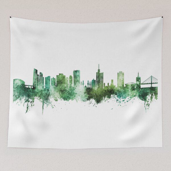 Item preview, Lagos Nigeria Skyline designed and sold by ArtPrints.