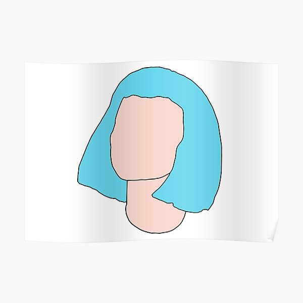 Blue Hair Poster