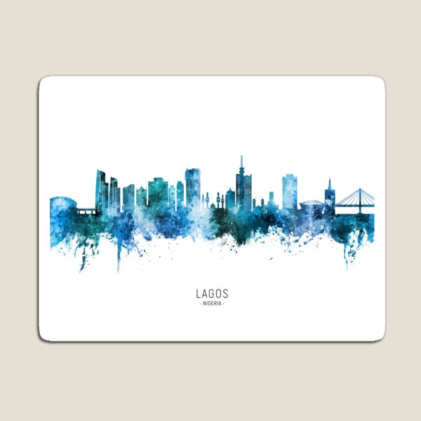 Artikel-Vorschau von Lagos Nigeria Skyline, designt und verkauft von ArtPrints.