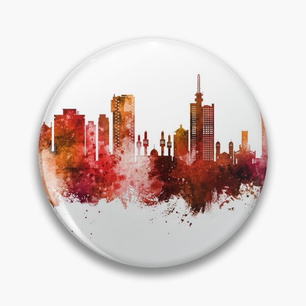 Item preview, Lagos Nigeria Skyline designed and sold by ArtPrints.