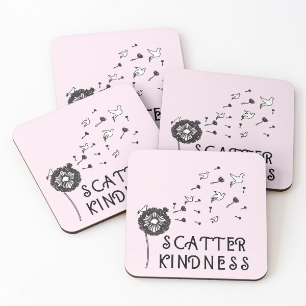 Item preview, Scatter Kindness Dandelion Pink designed and sold by The Little Wood Cottage.