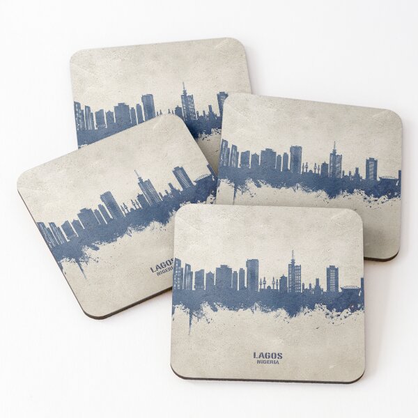 Item preview, Lagos Nigeria Skyline designed and sold by ArtPrints.
