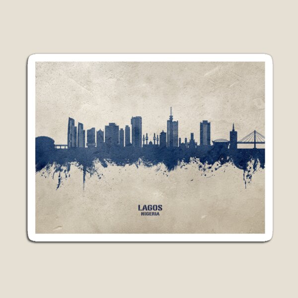 Artikel-Vorschau von Lagos Nigeria Skyline, designt und verkauft von ArtPrints.