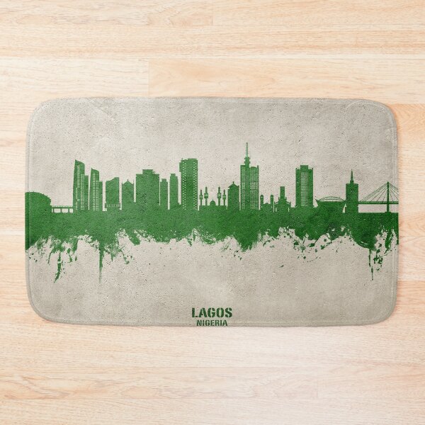Item preview, Lagos Nigeria Skyline designed and sold by ArtPrints.