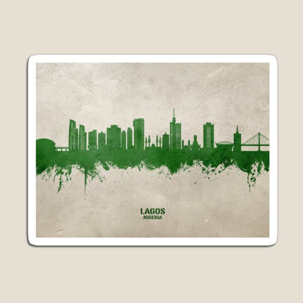Artikel-Vorschau von Skyline von Lagos, Nigeria, designt und verkauft von ArtPrints.