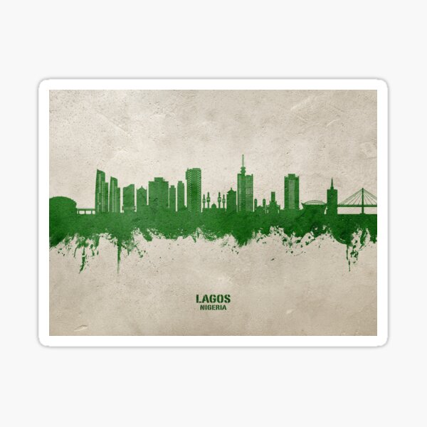 Artikel-Vorschau von Skyline von Lagos, Nigeria, designt und verkauft von ArtPrints.