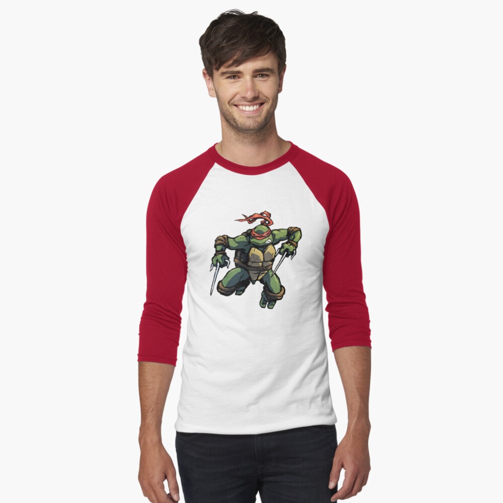 printful2 Teenage Mutant Ninja Turtles Raph Unisex Tri-Blend T-Shirt Red Triblend / XXL