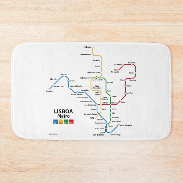 Item preview, LISBON metro network designed and sold by UrbanRail.