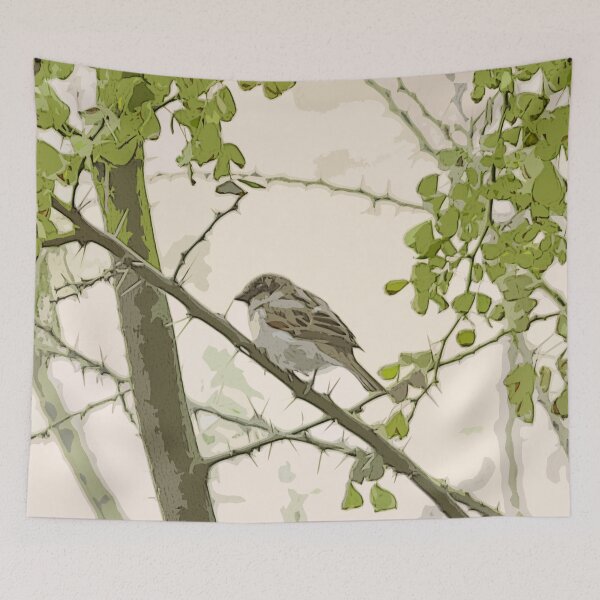 Item preview, SPARROW AMONG THE THORNS designed and sold by thedvguy.