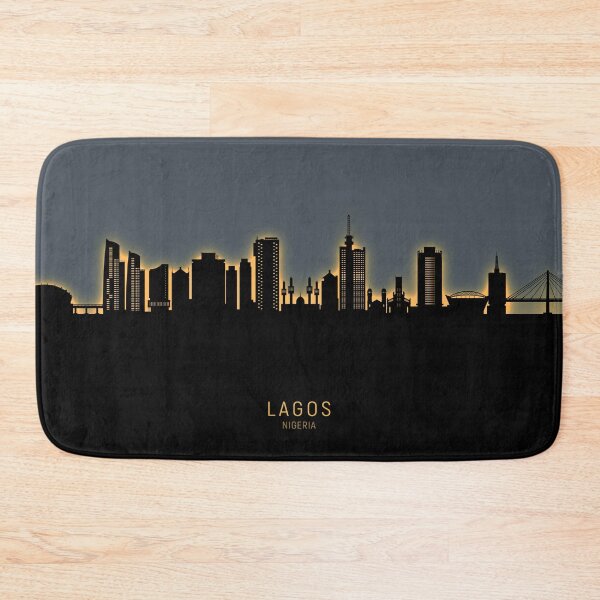 Item preview, Lagos Nigeria Skyline designed and sold by ArtPrints.