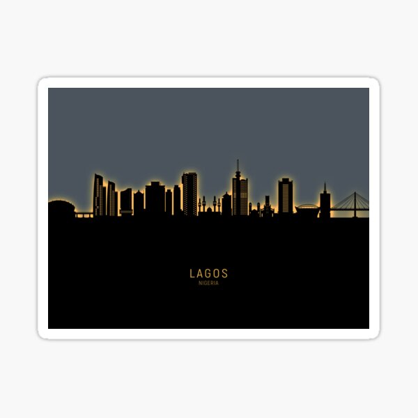 Artikel-Vorschau von Lagos Nigeria Skyline, designt und verkauft von ArtPrints.