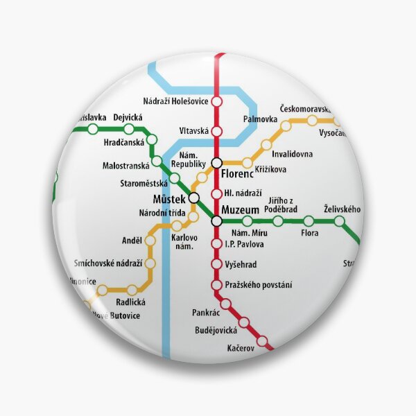 Item preview, Red de metro de praga designed and sold by UrbanRail.
