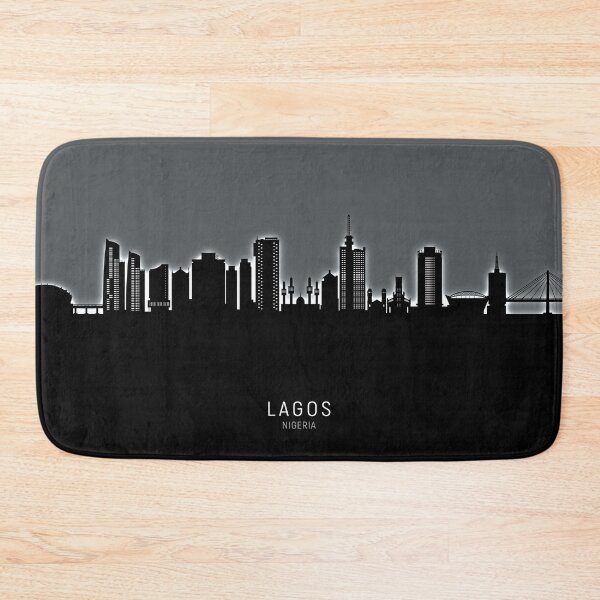 Item preview, Lagos Nigeria Skyline designed and sold by ArtPrints.