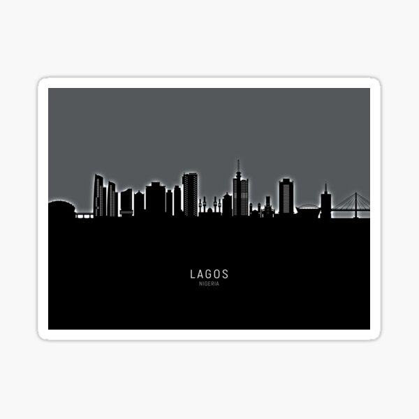 Artikel-Vorschau von Lagos Nigeria Skyline, designt und verkauft von ArtPrints.