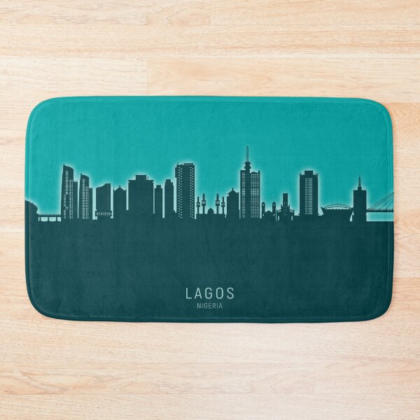 Item preview, Lagos Nigeria Skyline designed and sold by ArtPrints.