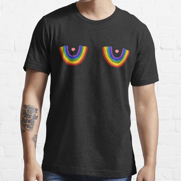 Rainbow boobs T-shirt