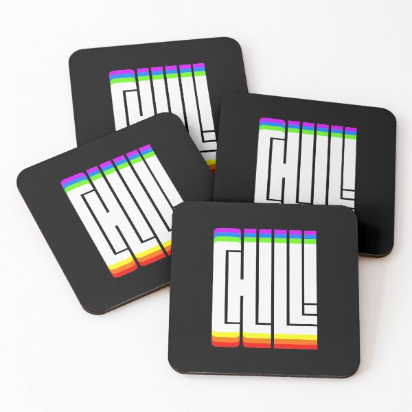 Item preview, Multicolored CHILL word design designed and sold by AznavourByKarin.
