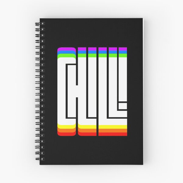 Item preview, Multicolored CHILL word design designed and sold by AznavourByKarin.