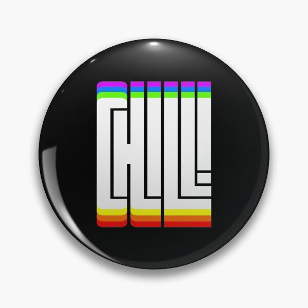 Item preview, Multicolored CHILL word design designed and sold by AznavourByKarin.