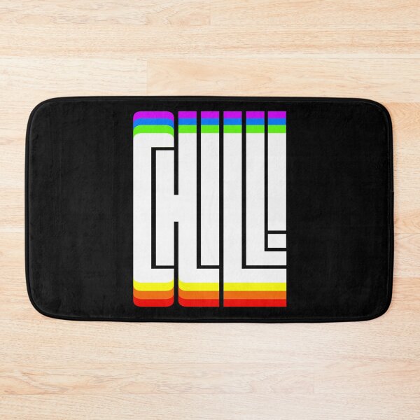 Item preview, Multicolored CHILL word design designed and sold by AznavourByKarin.