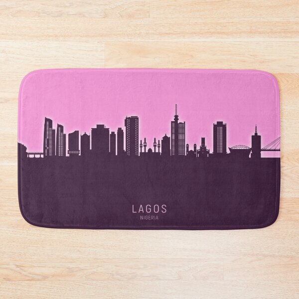 Item preview, Lagos Nigeria Skyline designed and sold by ArtPrints.