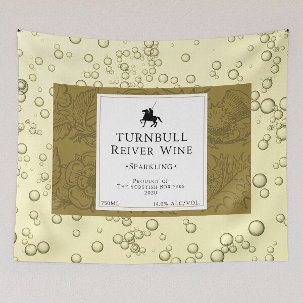 Item preview, TURNBULL Sparkling Wine Label | Border Reivers designed and sold by yourscotborders.