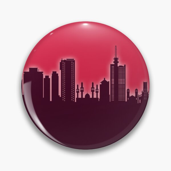 Item preview, Lagos Nigeria Skyline designed and sold by ArtPrints.
