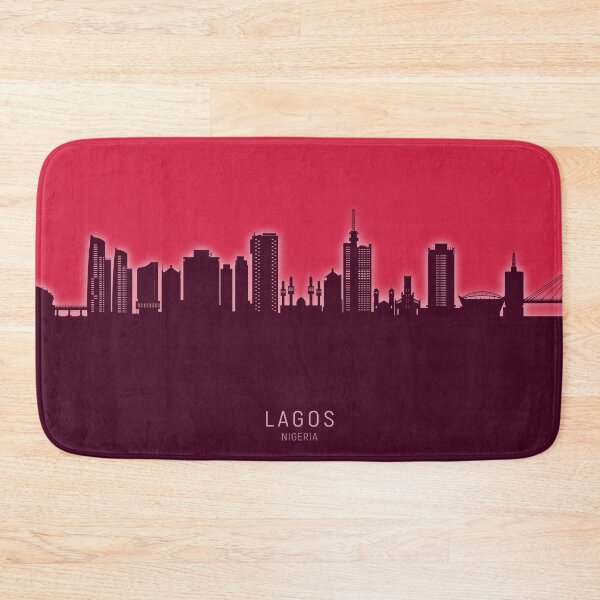 Item preview, Lagos Nigeria Skyline designed and sold by ArtPrints.