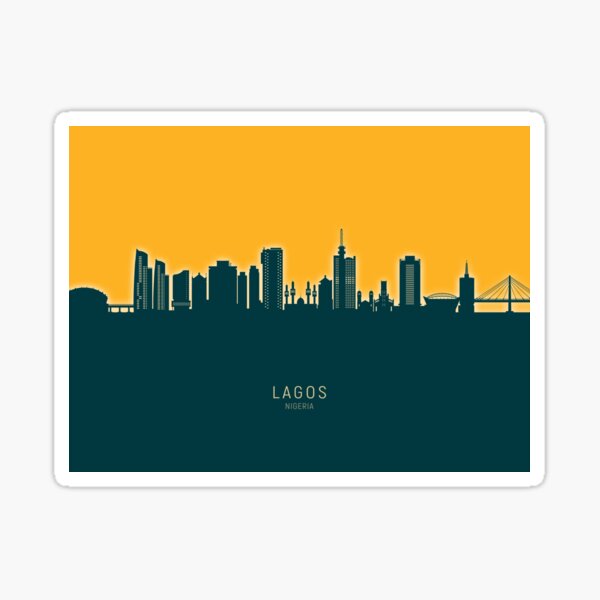 Artikel-Vorschau von Lagos Nigeria Skyline, designt und verkauft von ArtPrints.