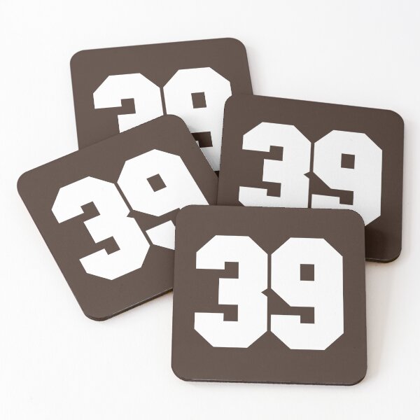 Item preview, 39 Number Cleveland Sports Thirty-Nine Brown Jersey designed and sold by HelloFromAja.