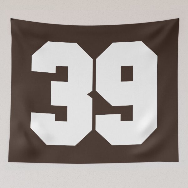 Item preview, 39 Number Cleveland Sports Thirty-Nine Brown Jersey designed and sold by HelloFromAja.