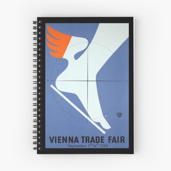 Item preview, Vienna Trade Fair retro poster designed and sold by CorasPosters.