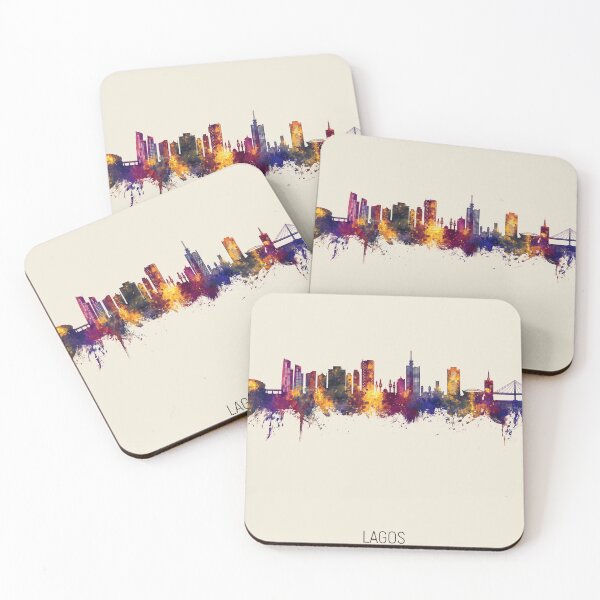 Item preview, Lagos Nigeria Skyline designed and sold by ArtPrints.
