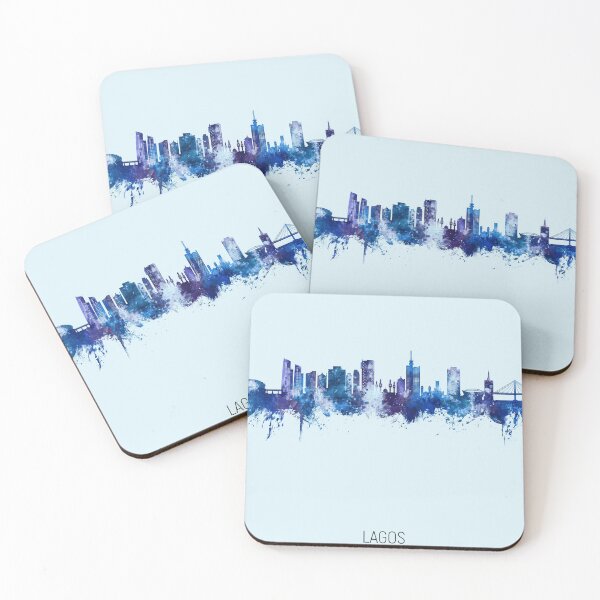 Item preview, Lagos Nigeria Skyline designed and sold by ArtPrints.