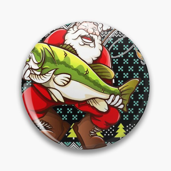 Item preview, merry bassmas fish santa christmas designed and sold by MonaMortiz.