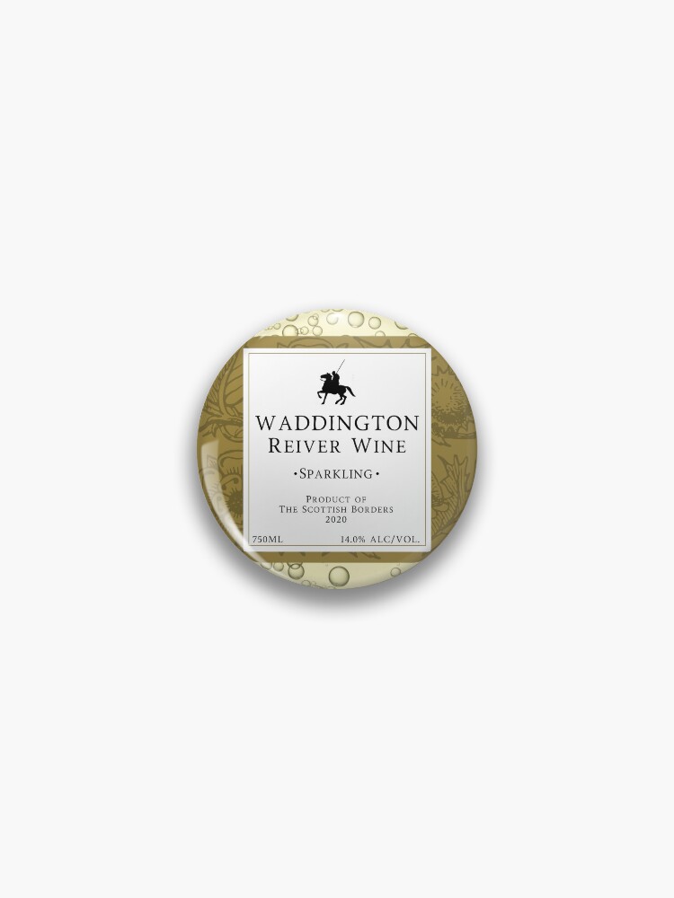 Thumbnail 1 von 3, Button, WADDINGTON Sparkling Wine Label | Border Reivers designt und verkauft von yourscotborders.