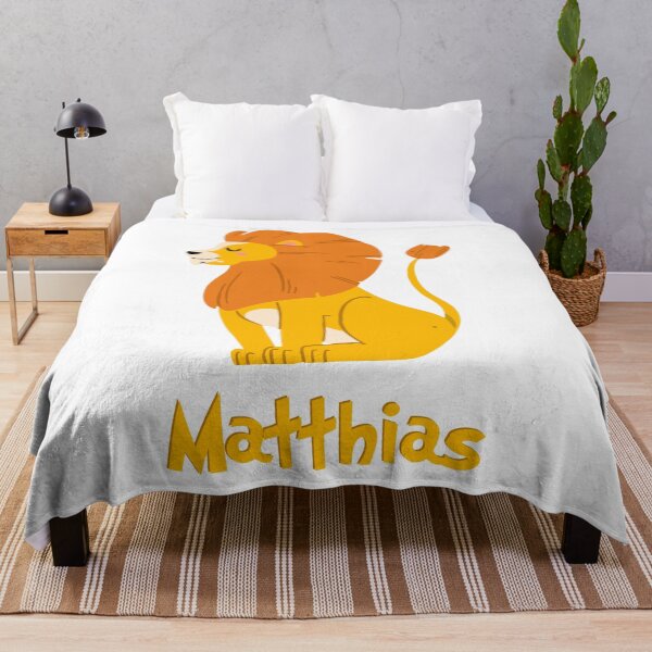 Item preview, Matthias Lion Baby Boy Wild Animal Name designed and sold by HelloFromAja.