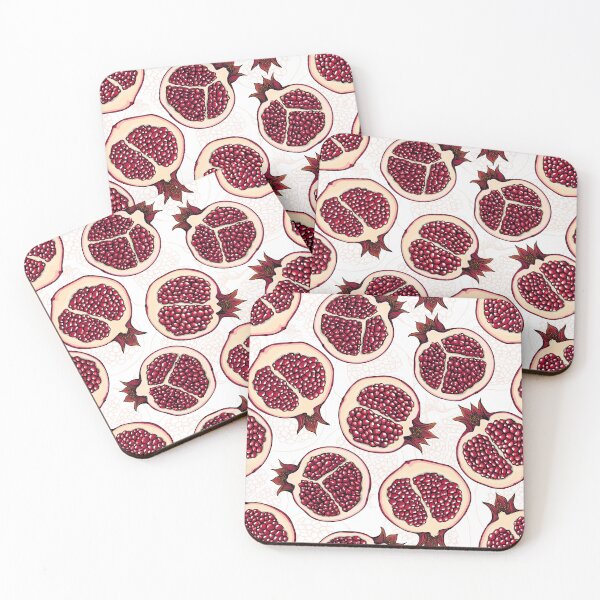 Item preview, Pomegranate slices on white designed and sold by Katerina Mitkova Kirilova.