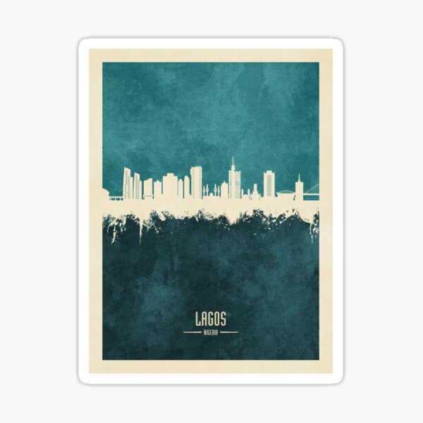 Artikel-Vorschau von Lagos Nigeria Skyline, designt und verkauft von ArtPrints.